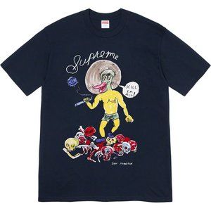 Supreme Daniel Johnston Kill Em All Tee Navy